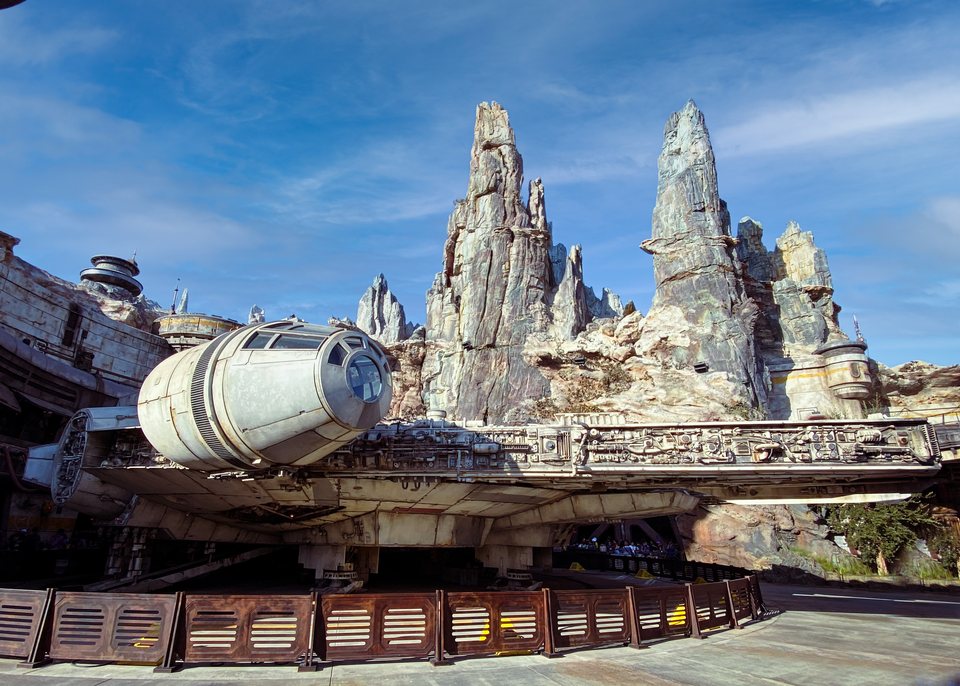 Millennium Falcon at Star Wars: Galaxy’s Edge in Disneyland, Anaheim